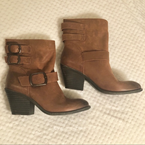 Lucky Brand Shoes - Lucky Brand Brown Leather Bootie